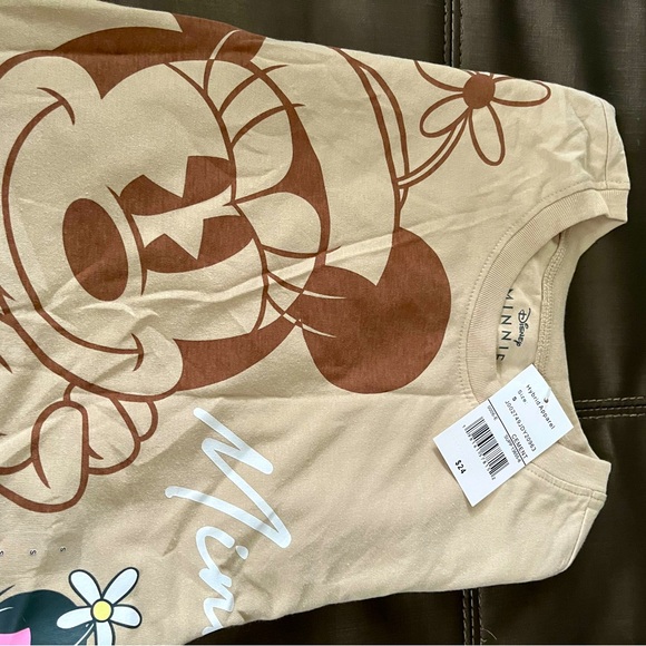 Hybrid Apparel Tops - Hybrid Apparel Tan Minnie Mouse Kids Tee